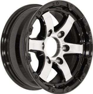 14x5.5 Sendel T08 Trailer Gloss Black & Machined Wheel Rim 5x114.3 5x4.5 0mm Offset 123.95mm Hub Bore Automotive