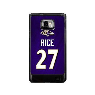 Ray Rice Samsung Galaxy S2 Case NFL Baltimore Ravens Super Star #27 Ray Rice Hard Case Cover Electronics