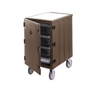 Cambro 1826LBC 131 Polyethylene Camcarts Single Compartment Food Storage Box Cart, Dark Brown Kitchen & Dining