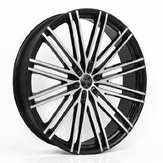 22" Wheels Rims Versante Ve227 22x9 Black Machined Face 6 Lug 6x135 6x139.7 Automotive