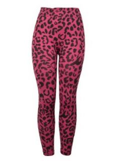 143Fashion Plus Size Leopard Print Legging, Pink, Free Size Clothing