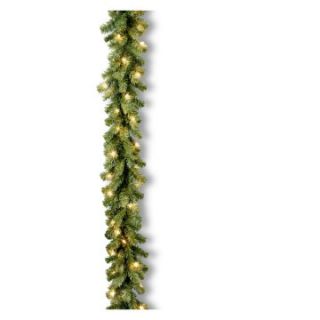 9 ft. Kincaid Spruce Pre Lit Garland   Clear   Swags & Garland