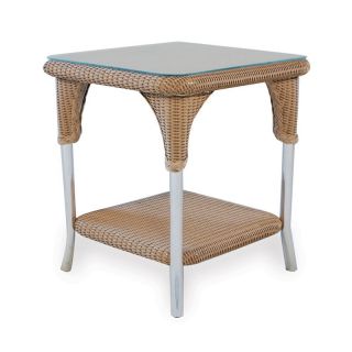 Lloyd Flanders All Weather Wicker 24 in. Square End Table   Patio Tables