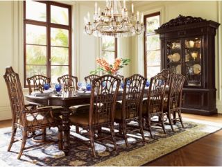 Tommy Bahama by Lexington Home Brands Royal Kahala 11 Piece Islands Edge Dining Table Set   Dining Table Sets