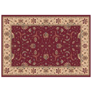 Dynamic Rugs Radiance Collection 47 x 24 Hearth Rug Red Brava   Hearth Rugs