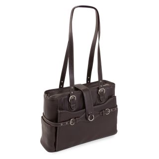 Siamod Fratti Leather Laptop Tote   Chocolate   Briefcases & Attaches