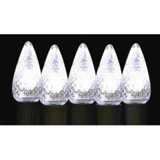Brite Ideas 25 Bulb White C9 LED Light Set   Christmas Lights