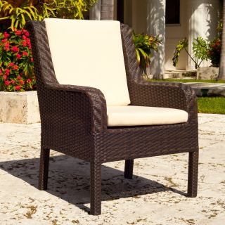 Source Outdoor Tahiti All Weather Wicker Patio Dining Chair   Wicker Chairs & Seating