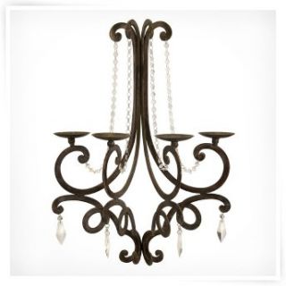 IMAX Circle Metal Candle Wall Sconce   Candle Sconces
