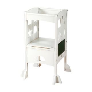 Guidecraft Kitchen Helper Step Stool   White   Specialty Chairs