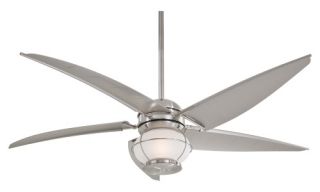 Minka Aire F579 L BNW Magellan 60 in. Indoor / Outdoor Ceiling Fan   Brushed Nickel   Outdoor Ceiling Fans