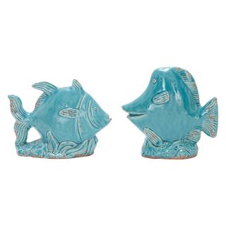 Benzara 8 9H in. Ceramic Fish   Sculptures & Figurines