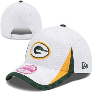 New Era Green Bay Packers Ladies 9FORTY 2013 Training Camp Adjustable Hat   White