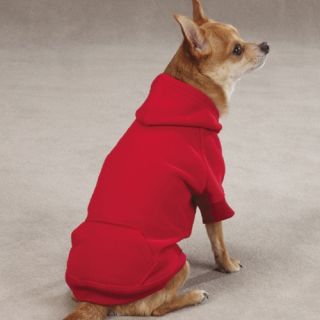 Casual Canine Basic Hoodie   Red   Dog Sweaters and Shirts