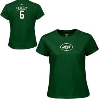 Reebok New York Jets Mark Sanchez Womens Name & Number T Shirt