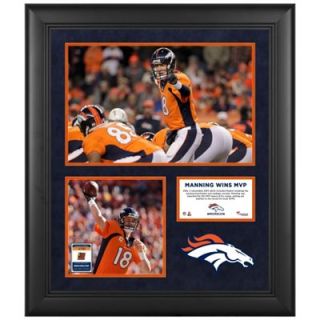 Peyton Manning Denver Broncos 2013 NFL MVP 
Framed 5 Photograph 20 x 24 Collage with Game Used Ball