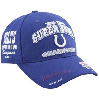 Reebok Indianapolis Colts Royal Blue Commemorative Two Time Super Bowl Champions Adjustable Hat