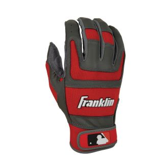 Franklin Shok Sorb Pro Series Home and Away Youth Batting Gloves   Red   Players Equipment