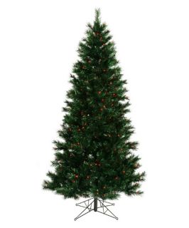 Midnight Green Slim Pre lit Christmas Tree   Christmas Trees