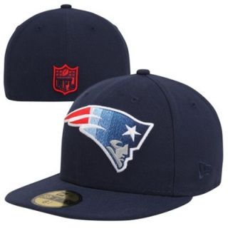New Era New England Patriots Ombred 59FIFTY Fitted Hat   Navy Blue