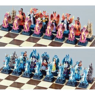 Harry Potter Dragon Chess Set by De Agostini- Dragons, Castle