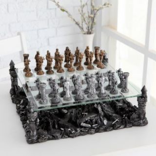 3D Knight Pewter Chess Set   Chess Sets