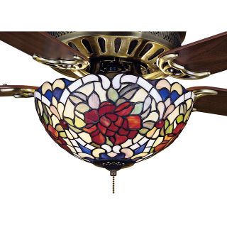 Meyda Renaissance Rose Ceiling Fan Light Shade   Tiffany Ceiling Lighting