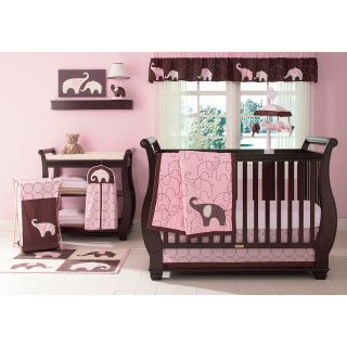 Carters Pink Elephant 4 Piece Crib Set   Baby Bedding Sets