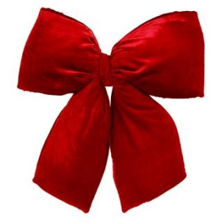 Vickerman Red Velvet Structured Bow   Christmas Wreaths