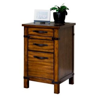 Martin Home Furnishings Point Reyes 3 Drawer Wood File Cabinet   Toasted Pecan   File Cabinets