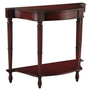 Powell Bombay Collection Weston Console Table   Rouge Hand Painted   Console Tables
