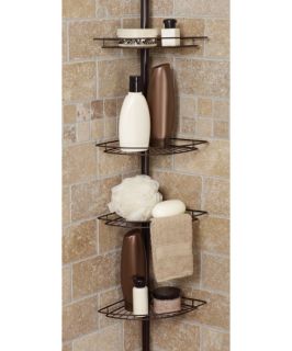 Zenith 3-Shelf Tension Pole Corner Shower Caddy