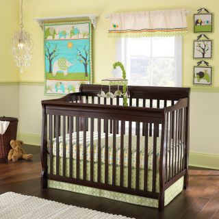 Laura Ashley Elephant Parade 7 Piece Crib Bedding Set   Baby Bedding Sets