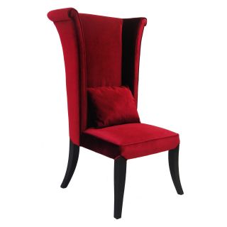 Armen Living Mad Hatter Rich Velvet Dining Chair   Dining Chairs