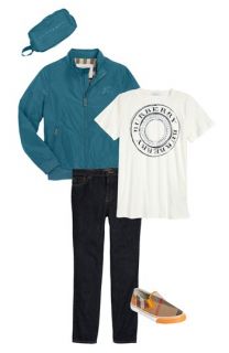 Burberry Windbreaker & T Shirt (Little Boys & Big Boys)