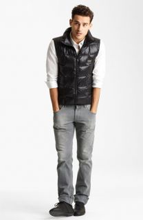Dolce&Gabbana Down Vest, Dress Shirt & Slim Straight Leg Jeans