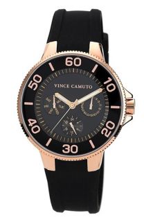 Vince Camuto Round Silicone Strap Watch, 38mm