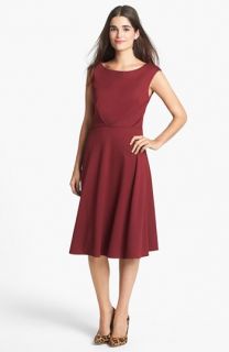 Adrianna Papell Ponte Knit Fit & Flare Dress