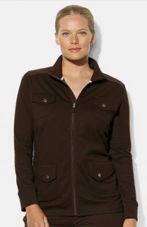 Lauren Ralph Lauren Cotton Blend Jacket (Plus Size)