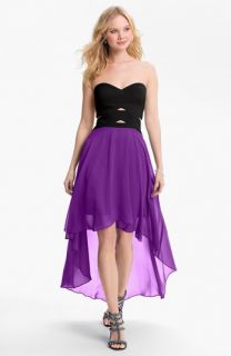 Hailey by Adrianna Papell Strapless High/Low Dress (Online Only)