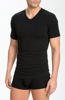 Calvin Klein Stretch Cotton V Neck T Shirt (2 Pack)