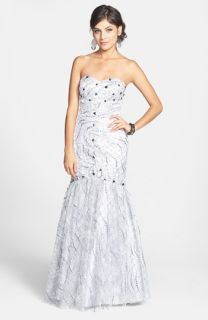Jump Apparel Glitter Lace Trumpet Gown (Juniors) (Online Only)