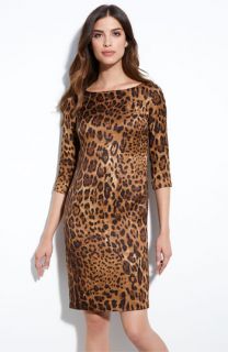 St. John Collection Cheetah Print Dress