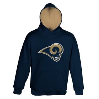 St. Louis Rams Youth Logo Pullover Hoodie   Navy Blue