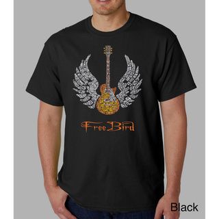 Skynyrd Men's Rock & Roll Freebird 'Lyric' T shirt Los Angeles Pop Art Casual Shirts