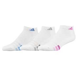 adidas Variegrated 3 Pack Low Socks   Womens   Training   Accessories   White/Grape/Aluminum/Blue