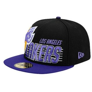 New Era 59Fifty NBA Fast Angle  Cap   Mens   Basketball   Accessories   Los Angeles Lakers   Black