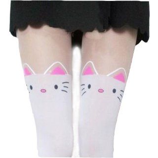 Lady Sexy Pantyhose Cute Cat Ear Pink Bowknot Over Knee Tights Leggings Socks Toys & Games