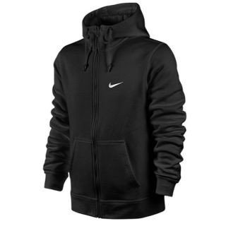 Nike Club Swoosh Full Zip Hoodie   Mens   Casual   Clothing   Black/White