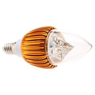Dimmable E14 4W 320 360LM 3000 3500K Warm White Light Golden Shell LED Candle Bulb (85 265V)